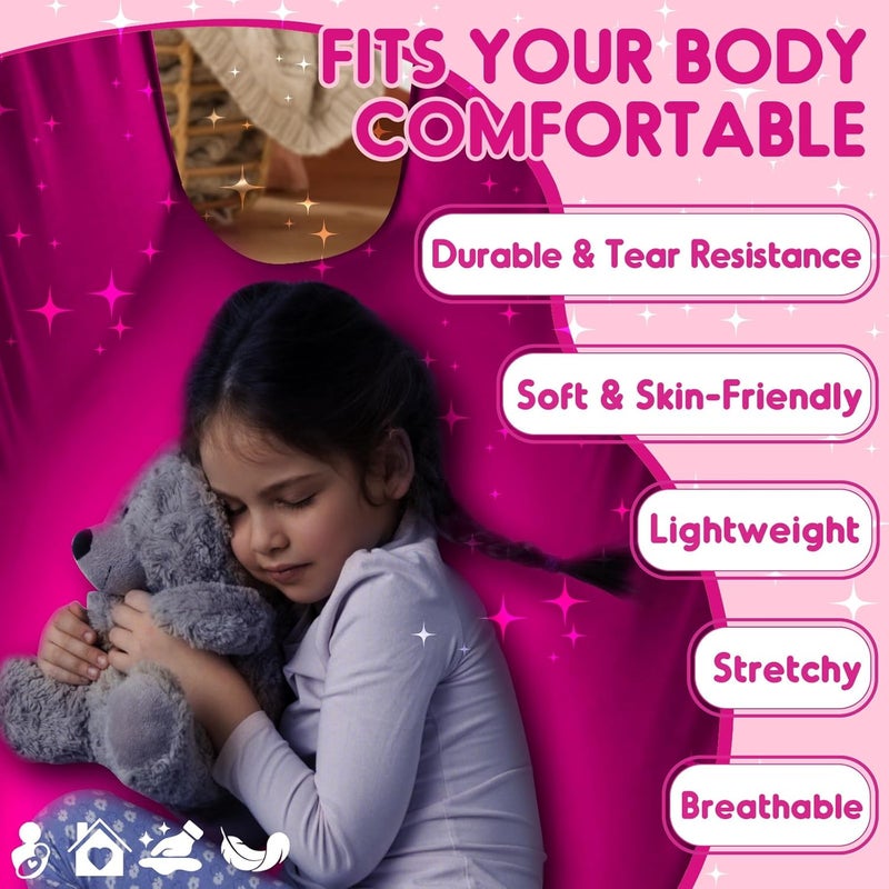 Chihee Sensory Swing Therapy Swing Hammock Indoor Outdoor for Kids,Hardware Included,Soft Breathable Nylon Cuddle Swing Joy Hammock for Child Adult with Autism,ADHD,Aspergers,Sensory Integration - Image 2